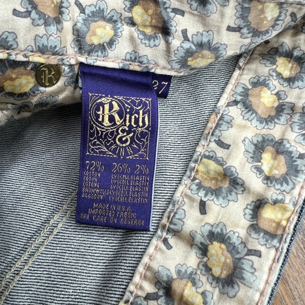 Rich & Skinny Jeans - Women's Size 29 - Zip Ankle - Low/Mid-Rise‎ - Y2K McBling - Picture 5 of 12